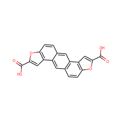 O=C(O)c1cc2c(ccc3cc4c(ccc5oc(C(=O)O)cc54)cc32)o1 ZINC000095574605