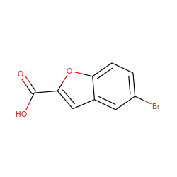 O=C(O)c1cc2cc(Br)ccc2o1 ZINC000000151407