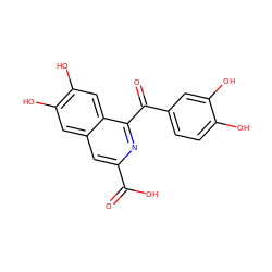O=C(O)c1cc2cc(O)c(O)cc2c(C(=O)c2ccc(O)c(O)c2)n1 ZINC000000009064
