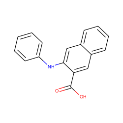 O=C(O)c1cc2ccccc2cc1Nc1ccccc1 ZINC000001671868