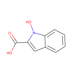 O=C(O)c1cc2ccccc2n1O ZINC000016525708