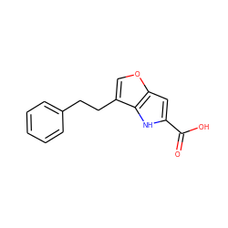 O=C(O)c1cc2occ(CCc3ccccc3)c2[nH]1 ZINC000096269546