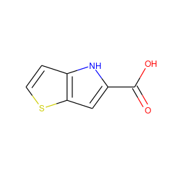 O=C(O)c1cc2sccc2[nH]1 ZINC000004234974