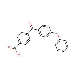 O=C(O)c1ccc(C(=O)c2ccc(Oc3ccccc3)cc2)cc1 ZINC000013679787