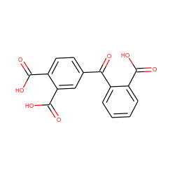 O=C(O)c1ccc(C(=O)c2ccccc2C(=O)O)cc1C(=O)O ZINC000000394912