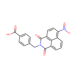 O=C(O)c1ccc(CN2C(=O)c3cccc4c([N+](=O)[O-])ccc(c34)C2=O)cc1 ZINC000004536568