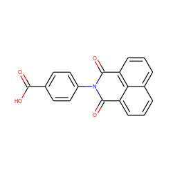 O=C(O)c1ccc(N2C(=O)c3cccc4cccc(c34)C2=O)cc1 ZINC000000114845