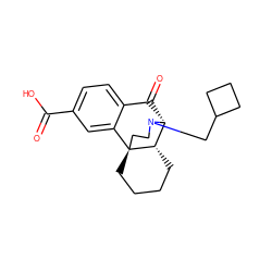 O=C(O)c1ccc2c(c1)[C@@]13CCCC[C@H]1[C@@H](C2=O)N(CC1CCC1)CC3 ZINC000013532297