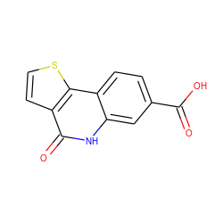 O=C(O)c1ccc2c(c1)[nH]c(=O)c1ccsc12 ZINC000066100189