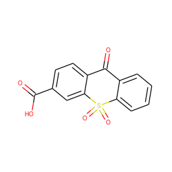 O=C(O)c1ccc2c(c1)S(=O)(=O)c1ccccc1C2=O ZINC000000154659