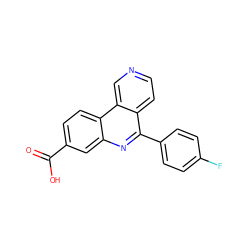 O=C(O)c1ccc2c(c1)nc(-c1ccc(F)cc1)c1ccncc12 ZINC000043206128