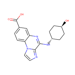 O=C(O)c1ccc2c(c1)nc(N[C@H]1CC[C@H](O)CC1)c1nccn12 ZINC000299845259