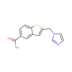 O=C(O)c1ccc2sc(Cn3ccnc3)cc2c1 ZINC000029400794