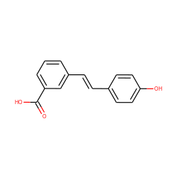 O=C(O)c1cccc(/C=C/c2ccc(O)cc2)c1 ZINC000221739162