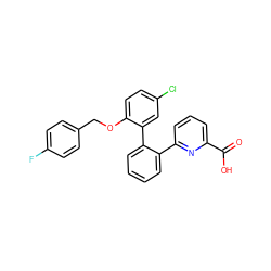 O=C(O)c1cccc(-c2ccccc2-c2cc(Cl)ccc2OCc2ccc(F)cc2)n1 ZINC000040847368