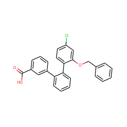 O=C(O)c1cccc(-c2ccccc2-c2ccc(Cl)cc2OCc2ccccc2)c1 ZINC000040391924