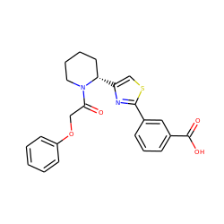 O=C(O)c1cccc(-c2nc([C@H]3CCCCN3C(=O)COc3ccccc3)cs2)c1 ZINC000118601057