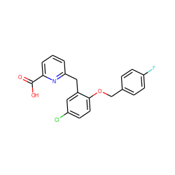 O=C(O)c1cccc(Cc2cc(Cl)ccc2OCc2ccc(F)cc2)n1 ZINC000035878572