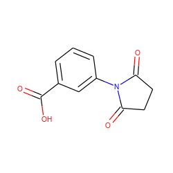 O=C(O)c1cccc(N2C(=O)CCC2=O)c1 ZINC000000063844