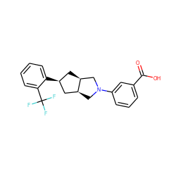 O=C(O)c1cccc(N2C[C@H]3C[C@@H](c4ccccc4C(F)(F)F)C[C@H]3C2)c1 ZINC000473125795