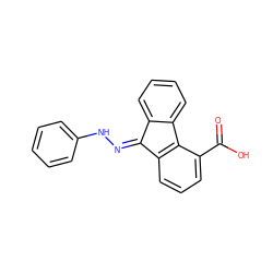 O=C(O)c1cccc2c1-c1ccccc1/C2=N\Nc1ccccc1 ZINC000005195397