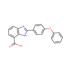 O=C(O)c1cccc2nc(-c3ccc(Oc4ccccc4)cc3)[nH]c12 ZINC000113981123