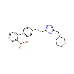 O=C(O)c1ccccc1-c1ccc(CCc2ncc(CC3CCCCC3)[nH]2)cc1 ZINC000049089519