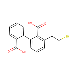 O=C(O)c1ccccc1-c1cccc(CCS)c1C(=O)O ZINC000095572447