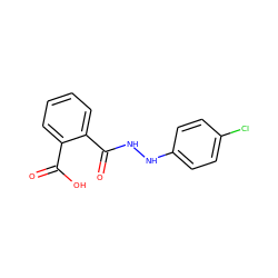 O=C(O)c1ccccc1C(=O)NNc1ccc(Cl)cc1 ZINC000002569416