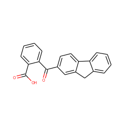 O=C(O)c1ccccc1C(=O)c1ccc2c(c1)Cc1ccccc1-2 ZINC000000282239