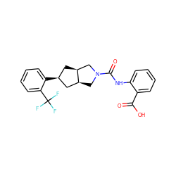 O=C(O)c1ccccc1NC(=O)N1C[C@H]2C[C@@H](c3ccccc3C(F)(F)F)C[C@H]2C1 ZINC000299841482