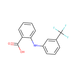 O=C(O)c1ccccc1Nc1cccc(C(F)(F)F)c1 ZINC000000086535