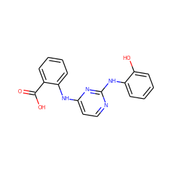 O=C(O)c1ccccc1Nc1ccnc(Nc2ccccc2O)n1 ZINC000014960270