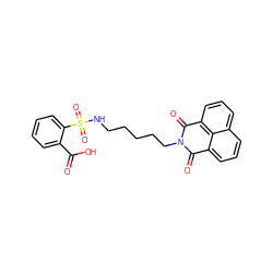 O=C(O)c1ccccc1S(=O)(=O)NCCCCCN1C(=O)c2cccc3cccc(c23)C1=O ZINC000149743443