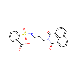 O=C(O)c1ccccc1S(=O)(=O)NCCCN1C(=O)c2cccc3cccc(c23)C1=O ZINC000148549760