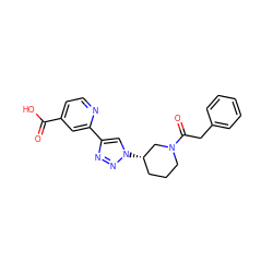 O=C(O)c1ccnc(-c2cn([C@H]3CCCN(C(=O)Cc4ccccc4)C3)nn2)c1 ZINC000473136454