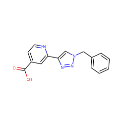 O=C(O)c1ccnc(-c2cn(Cc3ccccc3)nn2)c1 ZINC000473120541