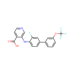 O=C(O)c1ccncc1Nc1ccc(-c2cccc(OC(F)(F)F)c2)cc1F ZINC000103277349