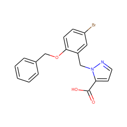 O=C(O)c1ccnn1Cc1cc(Br)ccc1OCc1ccccc1 ZINC000040568475