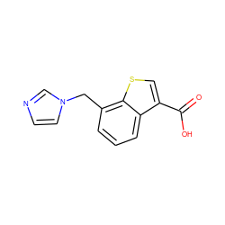 O=C(O)c1csc2c(Cn3ccnc3)cccc12 ZINC000029388908