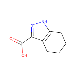 O=C(O)c1n[nH]c2c1CCCC2 ZINC000006529827