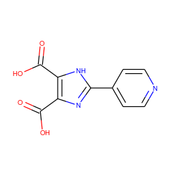 O=C(O)c1nc(-c2ccncc2)[nH]c1C(=O)O ZINC000082299308