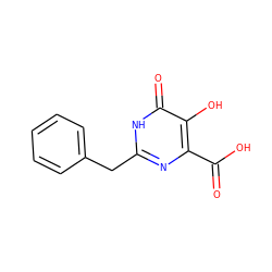 O=C(O)c1nc(Cc2ccccc2)[nH]c(=O)c1O ZINC000013683427