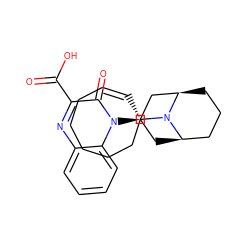 O=C(O)c1nc2ccccc2n([C@@H]2C[C@@H]3CCC[C@H](C2)N3[C@H]2C=CCCCCC2)c1=O ZINC000114764293