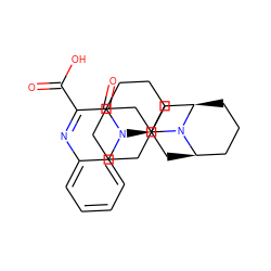 O=C(O)c1nc2ccccc2n([C@@H]2C[C@@H]3CCC[C@H](C2)N3C23CCCC(CCC2)C3)c1=O ZINC000100617128