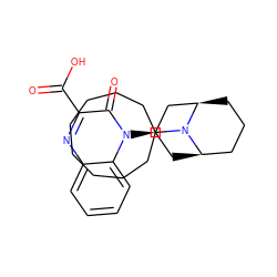 O=C(O)c1nc2ccccc2n([C@@H]2C[C@@H]3CCC[C@H](C2)N3C2CCCCCCCC2)c1=O ZINC000114708744