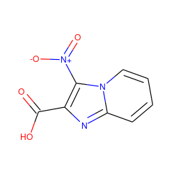 O=C(O)c1nc2ccccn2c1[N+](=O)[O-] ZINC000043277632