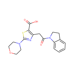 O=C(O)c1sc(N2CCOCC2)nc1CC(=O)N1CCc2ccccc21 ZINC000103240849