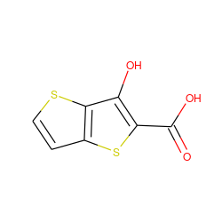 O=C(O)c1sc2ccsc2c1O ZINC000084228232