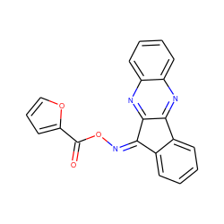 O=C(O/N=C1/c2ccccc2-c2nc3ccccc3nc21)c1ccco1 ZINC000017241487